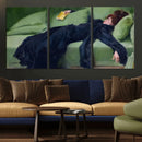 Decadent Girl by Ramon Casas Wall Art Canvas Print, Framed