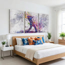 Watercolor Golf Swing Wall Art Canvas Print | Vibrant