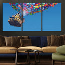Carl Fredricksen, Up Movie Wall Art, Balloons Wall Art, Air