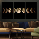 Phases of the Moon Wall Art | Canvas Print for Modern Wall by MyGreatCanvas | Canvas Wall Art Prints | Photo Prints & Wall Decor