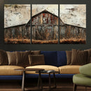 Rustic Barn Wall Art | Farmhouse Wall Decor Canvas Print |