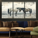 Chines Style Majestic Horses Wall Art | Ready to Hang and