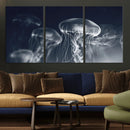 Jellyfish Wall Art Canvas Print, Modern Abstract Jellyfish