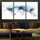 Flight Route Map Wall Art Canvas Print, Abstract Air Traffic by MyGreatCanvas | Canvas Wall Art Prints | Photo Prints & Wall Decor