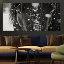 Winter Horse Snow Wall Art Canvas Print