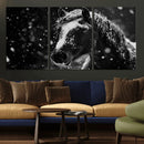 Winter Horse Wall Art | Black and White Horse Print | Ready by MyGreatCanvas | Canvas Wall Art Prints | Photo Prints & Wall Decor