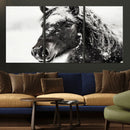 Framed Black and White Horse Wall Art | Ready to Hang and by MyGreatCanvas | Canvas Wall Art Prints | Photo Prints & Wall Decor