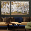 Forest Grove Wall Art | Serene Pathway Canvas Print | Ready