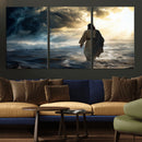 Jesus Walking Water Wall Art – Inspirational Christian