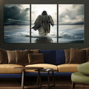 Jesus Walking on Water Wall Art | Canvas Print | Ready to