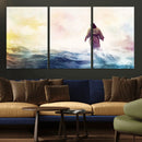 Watercolor Jesus Walking on Water Canvas Print, Christian by MyGreatCanvas | Canvas Wall Art Prints | Photo Prints & Wall Decor