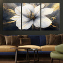 White Flower Wall Art Canvas Print | Ready to Hang |