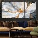 White and Gold Floral Canvas Wall Art - Framed and Ready to by MyGreatCanvas | Canvas Wall Art Prints | Photo Prints & Wall Decor