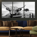 Scottish Highland Cow Wall Art | Rustic Farmhouse Décor |