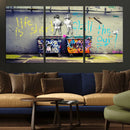 Banksy Life is Short Wall Art - Iconic Graffiti Art on by MyGreatCanvas | Canvas Wall Art Prints | Photo Prints & Wall Decor