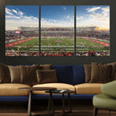 Framed Houston Cougars Football Team Print - Houston TDECU by MyGreatCanvas | Canvas Wall Art Prints | Photo Prints & Wall Decor