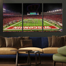 Wisconsin Badgers Football Team Print Canvas- Madison Camp