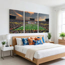 University of Michigan Wolverines Print Canvas, Football