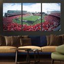 Cincinnati Bearcats Football Team Print - Nippert Stadium Wall Art Canvas Print
