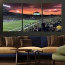 Eugene Autzen Stadium Canvas Wall Art Print – Sunset Over