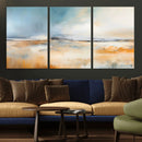 Abstract Landscape Wall Art Canvas Print - Warm Tones of