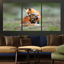 Heartwarming Fox and Baby Cub Wall Art | Ready to Hang