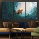 Powerful Jesus Canvas Print - Hand of Salvation,