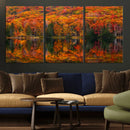 Fall Foliage Wall Art - Autumn Reflection Canvas Print, by MyGreatCanvas | Canvas Wall Art Prints | Photo Prints & Wall Decor