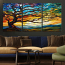 Mosaic Tree Wall Art | Ready to Hang Stained Glass Style
