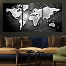 World Map Wall Art Canvas Print – Framed Wall Art for by MyGreatCanvas | Canvas Wall Art Prints | Photo Prints & Wall Decor
