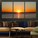 Golden Horizon Sunset Over Ocean Wall Art Canvas Print – by MyGreatCanvas | Canvas Wall Art Prints | Photo Prints & Wall Decor