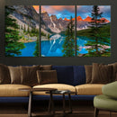 Canadian Rockies Moraine Lake Wall Art Canvas Print, Pine
