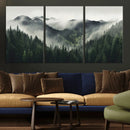 Misty Forest Canvas Print Wall Art Premium Canvas Print a