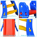 2 Step Indoors Kids Plastic Folding Slide with Basketball Hoop by LJGDeals
