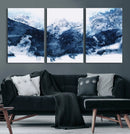 Abstract Blue Mountain Canvas Wall Art – Modern Triptych by MyGreatCanvas | Canvas Wall Art Prints | Photo Prints & Wall Decor