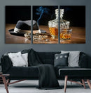 Bourbon Whiskey Wall Art Canvas Print, Vintage Bottle and by MyGreatCanvas | Canvas Wall Art Prints | Photo Prints & Wall Decor