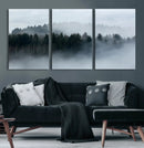 Autumn and Misty Trees in the Forest Wall Art Canvas Print, by MyGreatCanvas | Canvas Wall Art Prints | Photo Prints & Wall Decor