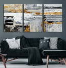 Abstract Painting Canvas Wall Art Print Paint Drip Art Brush
