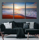 Tropical Ocean Sunset Wall Art Canvas Print, Golden Beach by MyGreatCanvas | Canvas Wall Art Prints | Photo Prints & Wall Decor