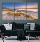Sunrise On The Beach Wall Art Canvas Print