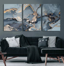 Multipanel Marble Fluid Effect Wall Art Abstract Canvas Wall
