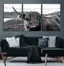 Longhorn Steer Canvas Print Wall Art, Highland Cow Canvas by MyGreatCanvas | Canvas Wall Art Prints | Photo Prints & Wall Decor