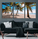 Palm Beach Tropical Island Wall Art Canvas Print