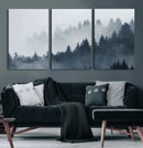 Foggy Pine Forest Wall Art Canvas Print by MyGreatCanvas | Canvas Wall Art Prints | Photo Prints & Wall Decor