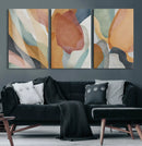 Boho Wall Art Canvas Print Set, Watercolor Boho Wall Art