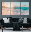 Beach Wall Art - Stunning Ocean Sunset Canvas Print with