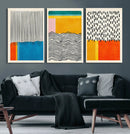 Canvas Print Wall Art Abstract Illustrs Art Boho, Framed