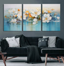 Abstract Flower Wall Art Canvas Print