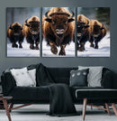 Buffalo Wall Art Canvas Print, American Bison Herd Wall Art by MyGreatCanvas | Canvas Wall Art Prints | Photo Prints & Wall Decor
