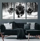 Buffalo Wall Art Canvas Print, Bison Family Wall Art Canvas by MyGreatCanvas | Canvas Wall Art Prints | Photo Prints & Wall Decor